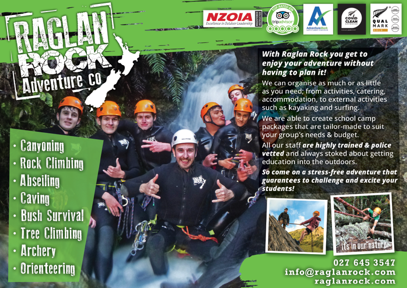 Raglan Rock Climbing & Caving