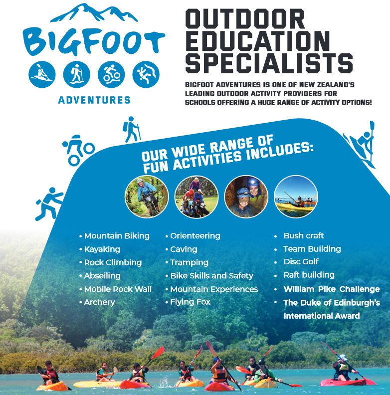 Bigfoot Adventures The Directory of Residential Camps of New Zealand
